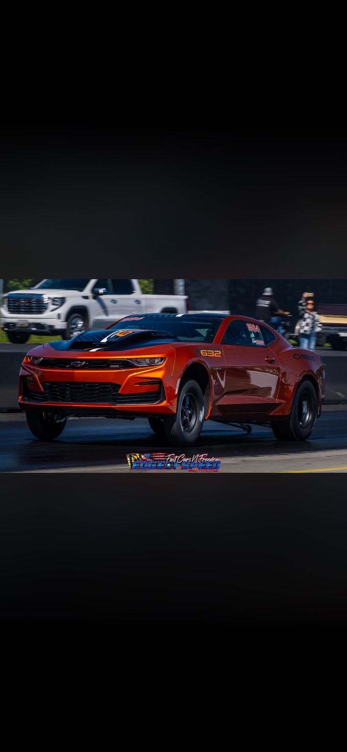 COPO Camaro at the drag strip