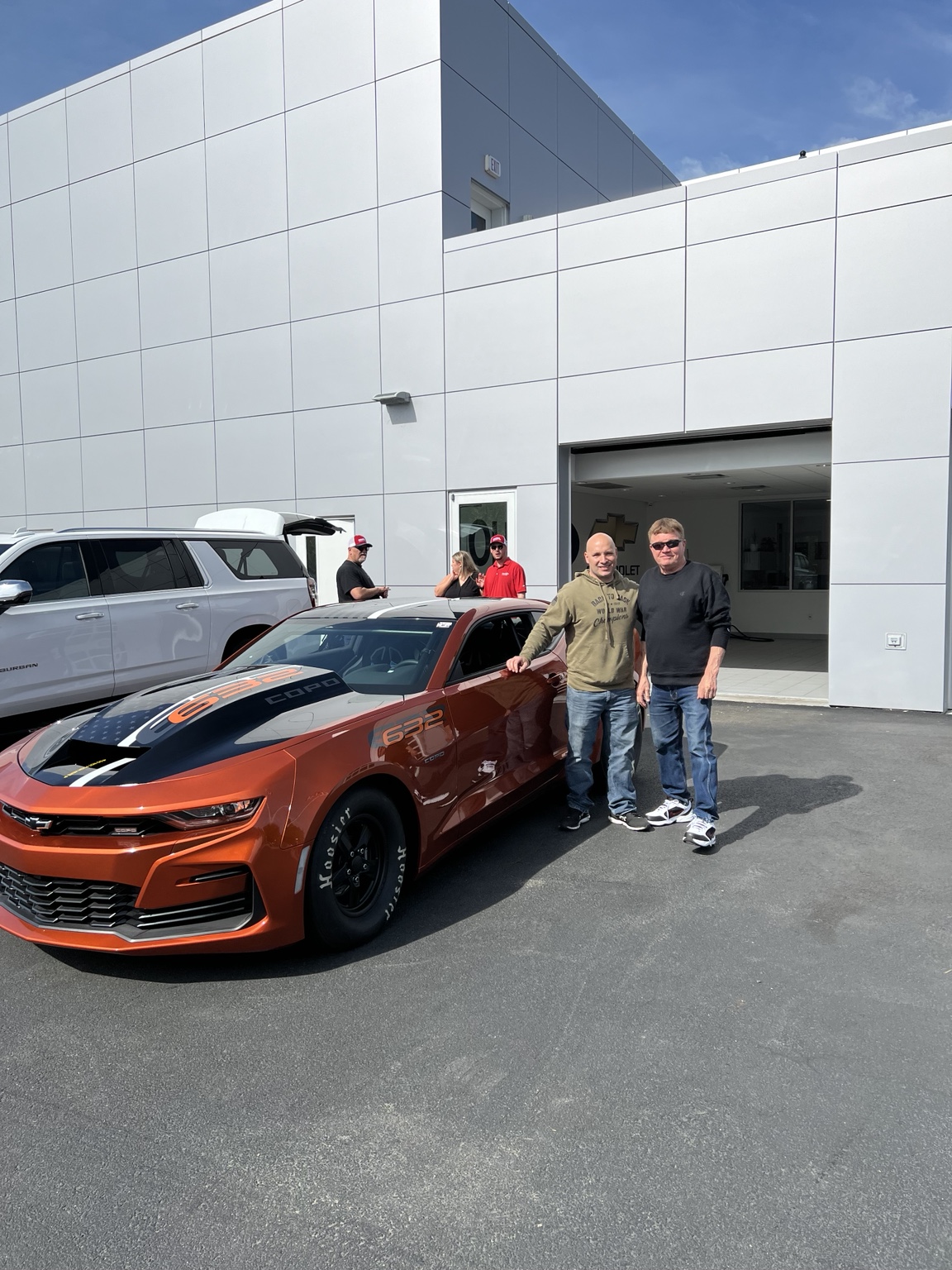 Glenn and his father picking up the COPO in 2024
