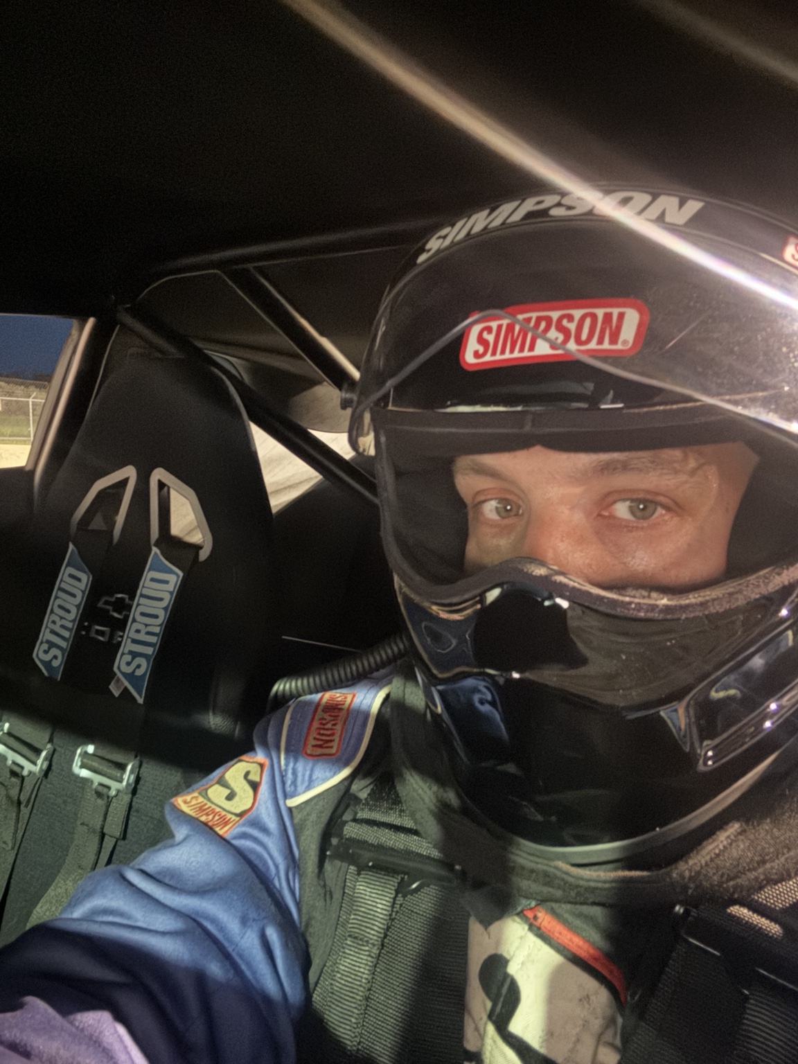 Driver suited up inside the COPO